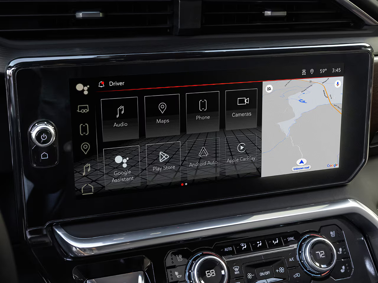 GMC Google built-in interface