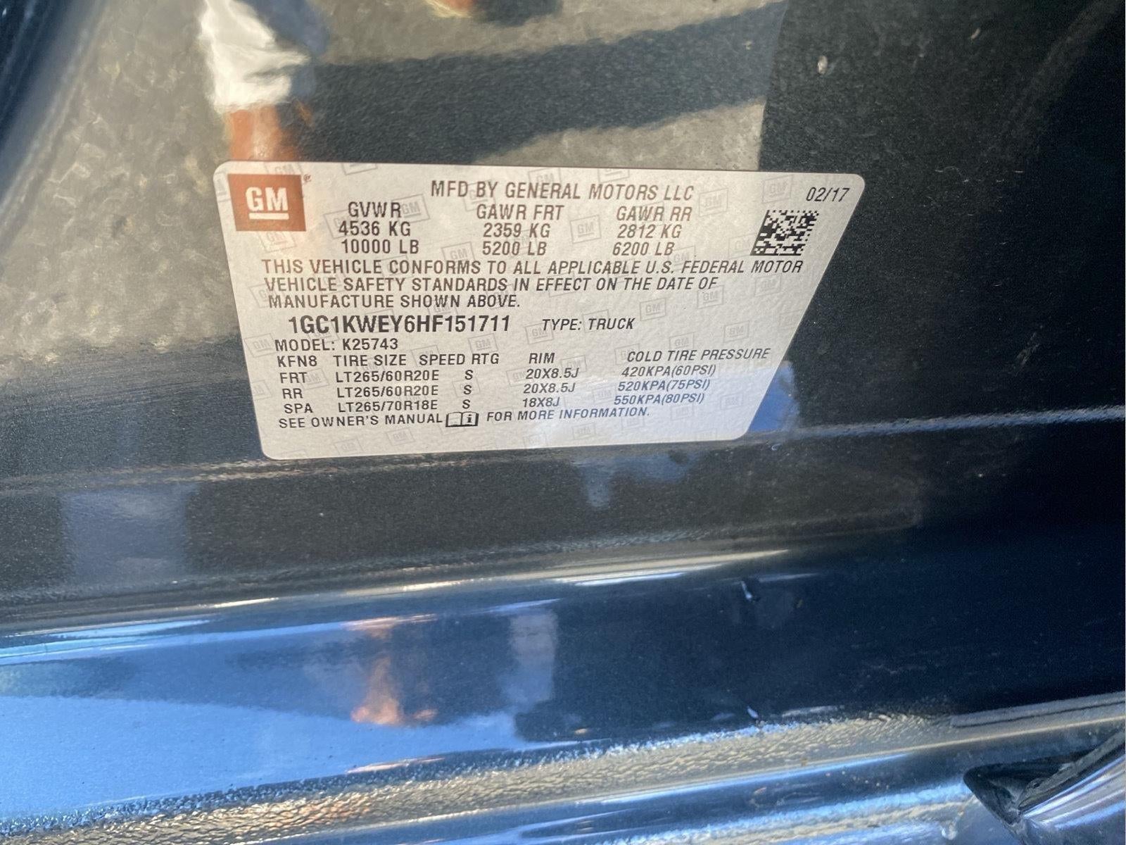 2017 Chevrolet Silverado 2500 HD LTZ