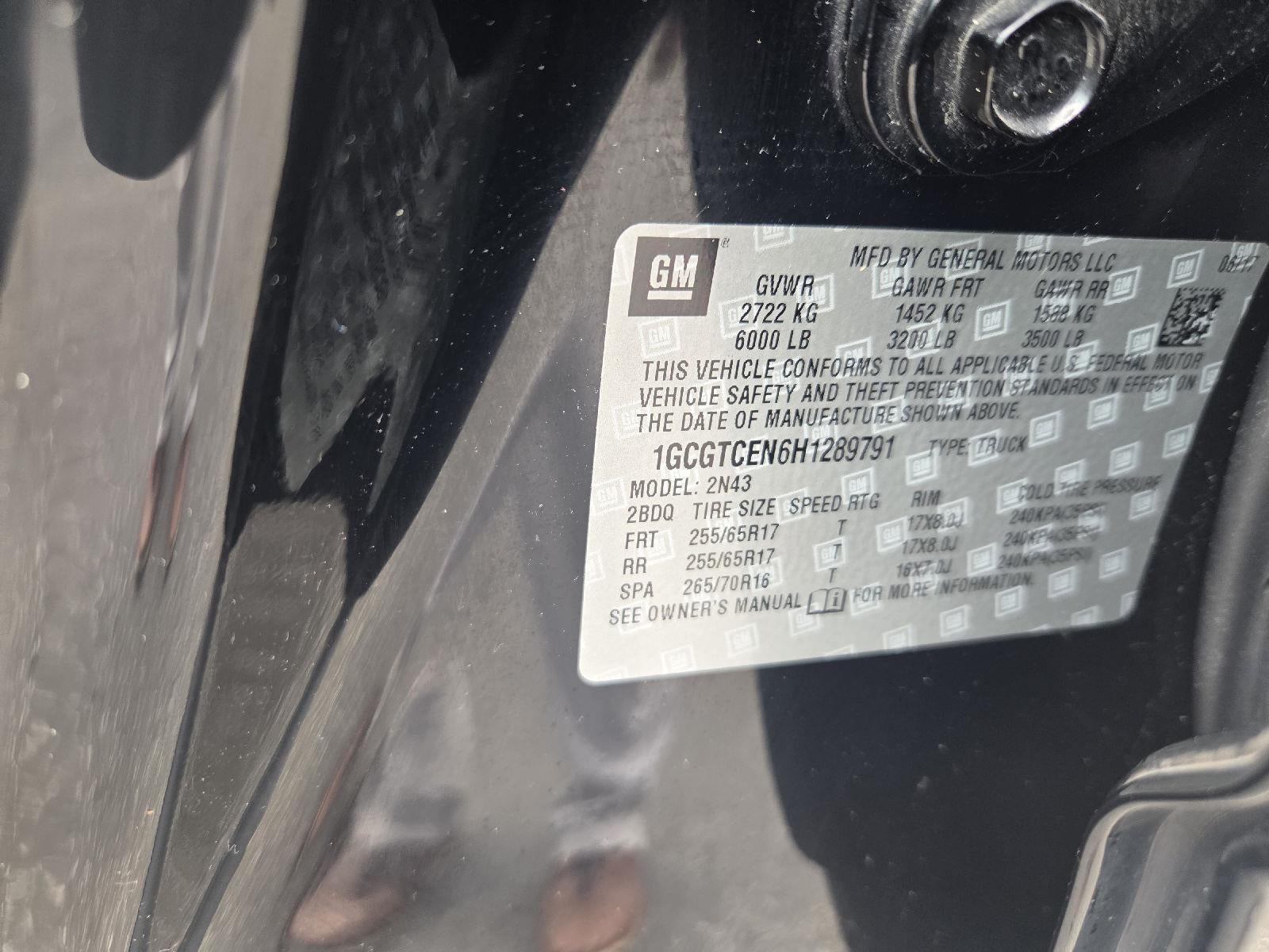 2017 Chevrolet Colorado 4WD LT