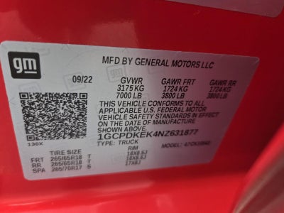 2022 Chevrolet Silverado 1500 LT (2FL)