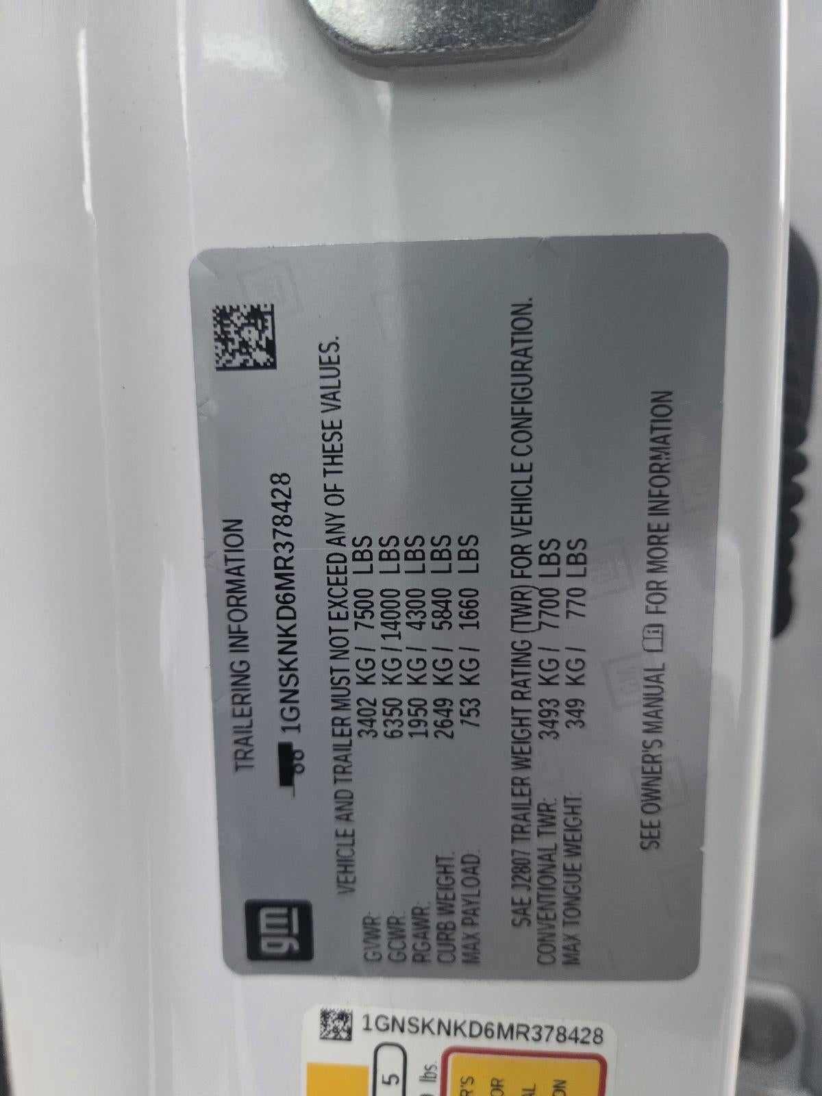 2021 Chevrolet Tahoe LT