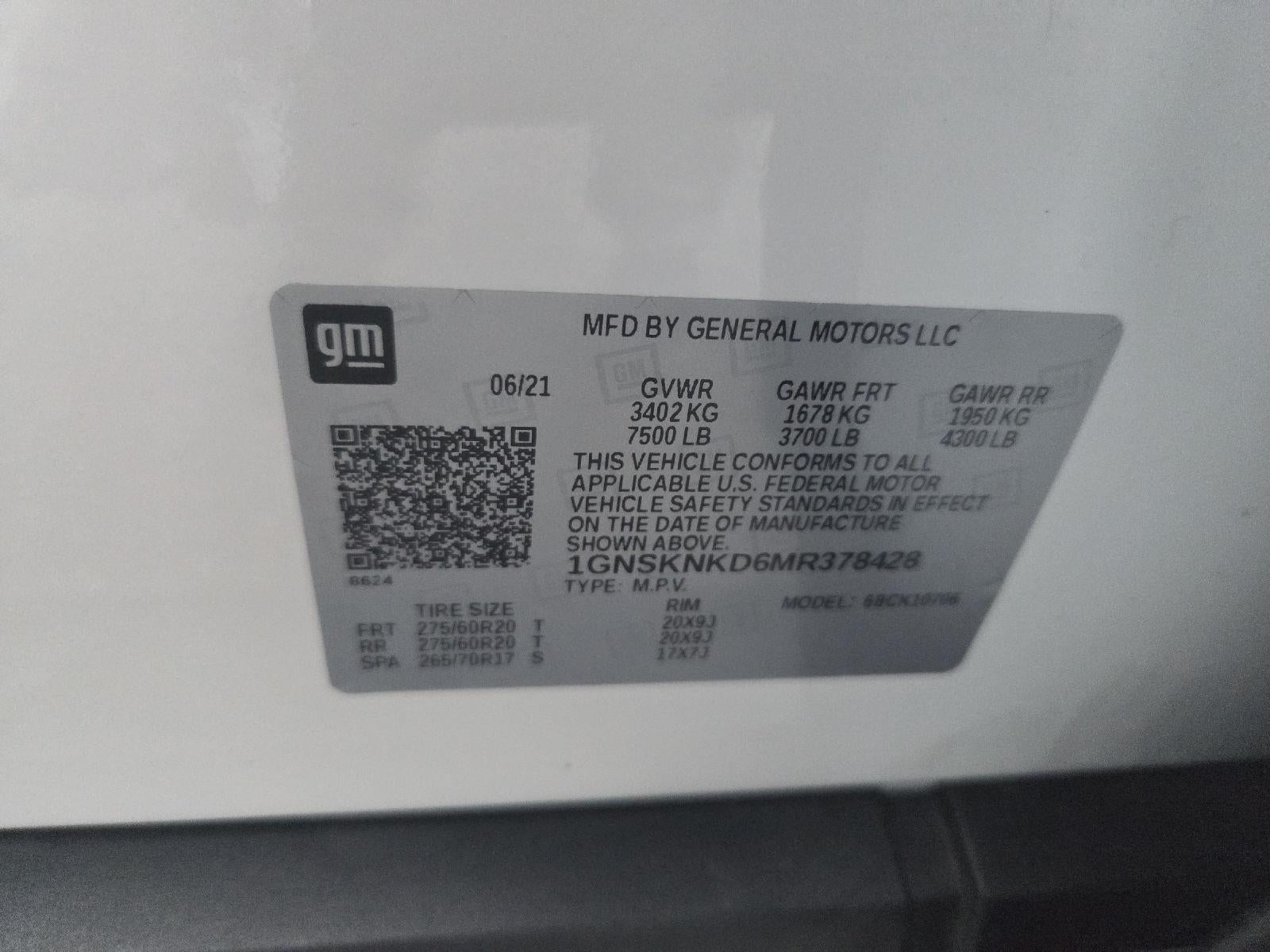 2021 Chevrolet Tahoe LT