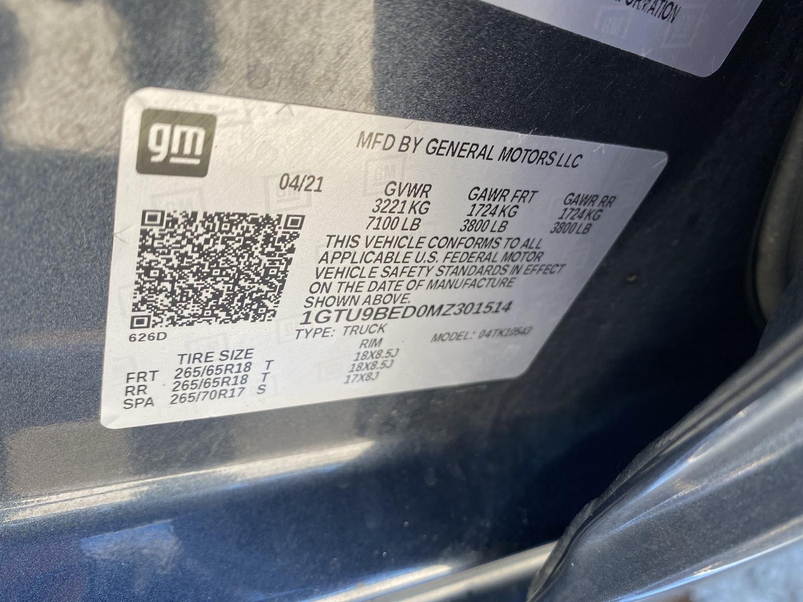 2021 GMC Sierra 1500 SLE