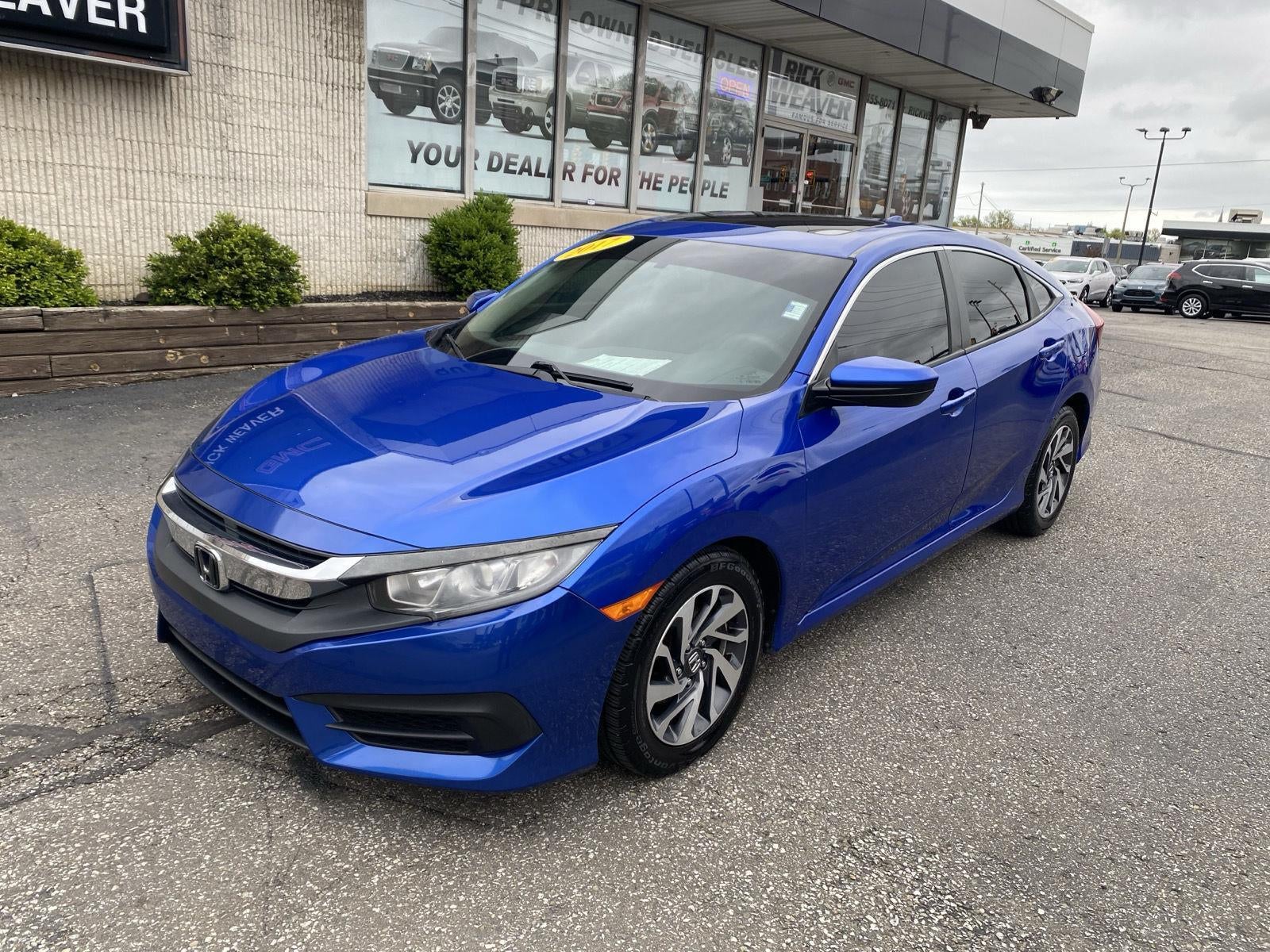 Used 2017 Honda Civic EX with VIN 2HGFC2F79HH564790 for sale in Erie, PA