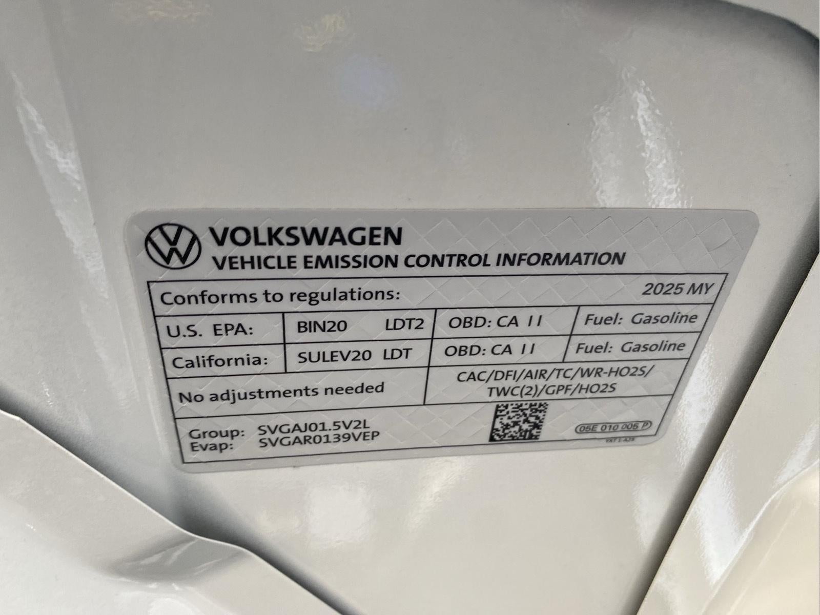 2025 Volkswagen Taos 1.5T S