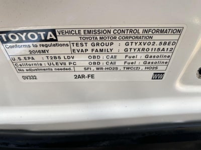 2016 Toyota Camry XSE