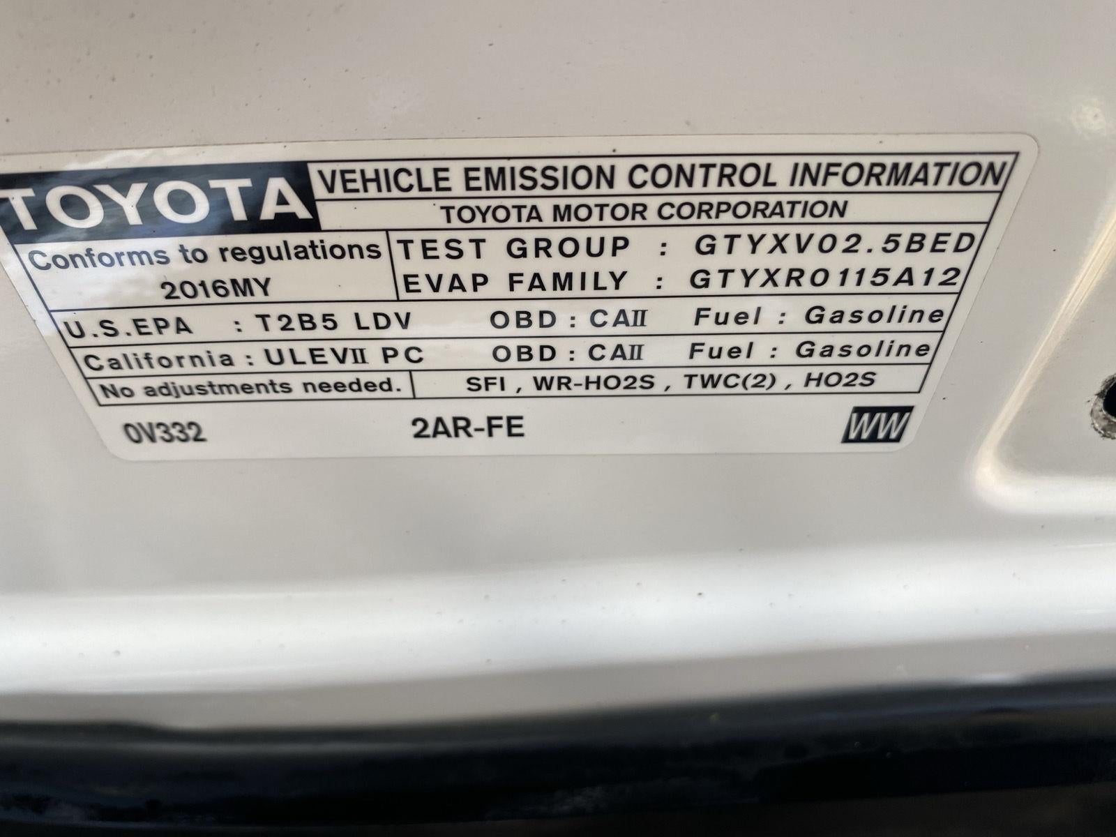2016 Toyota Camry XSE