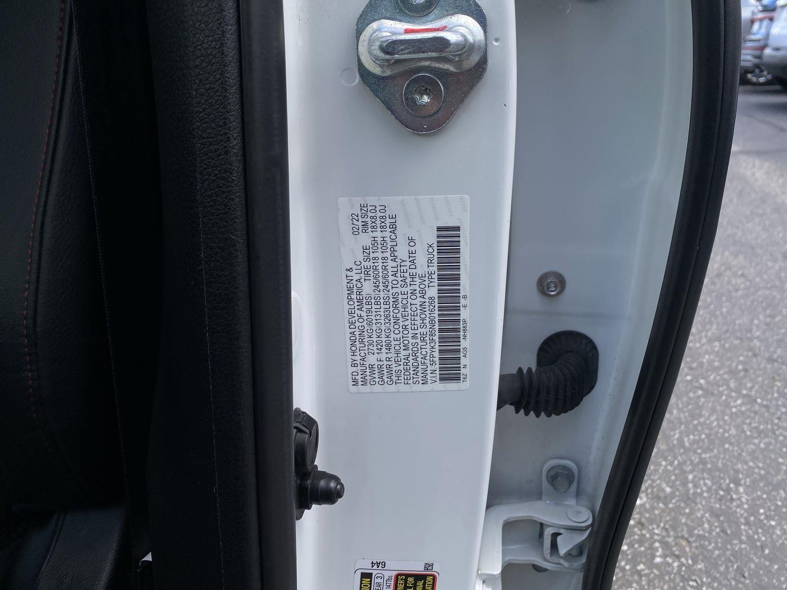 2022 Honda Ridgeline Black Edition