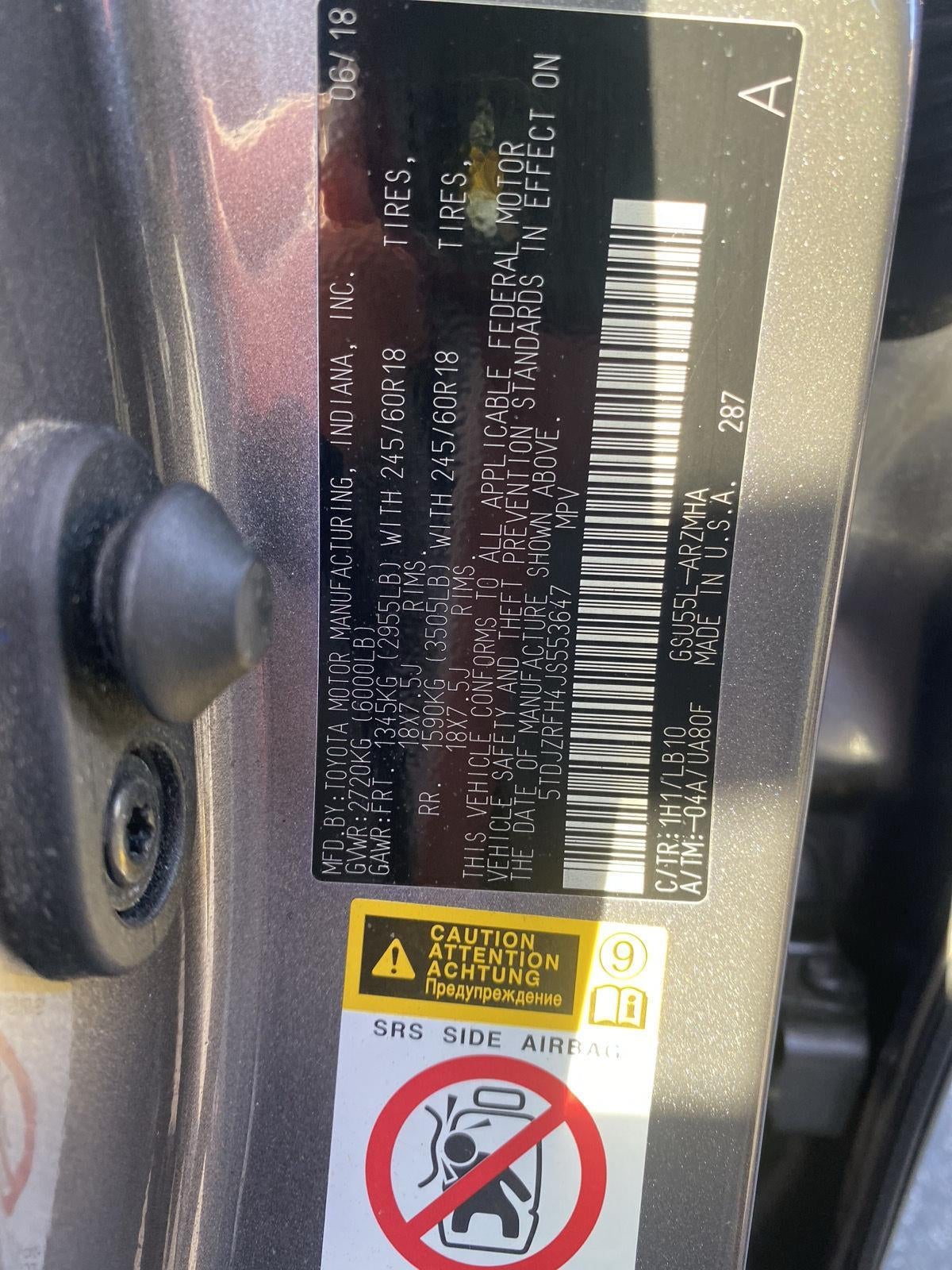 2018 Toyota Highlander XLE