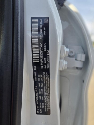 2022 Alfa Romeo Giulia Veloce AWD