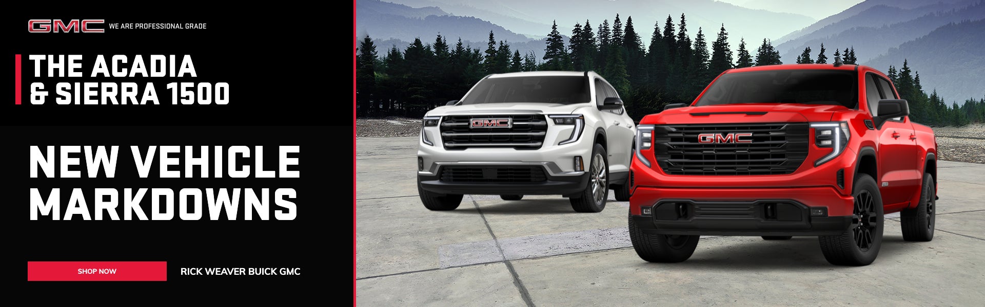 2024 GMC Acadia and Sierra